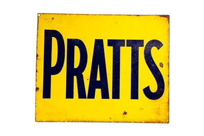 Lot 148 - Pratt’s Motor Spirit Enamel Sign