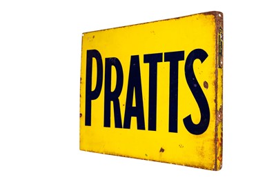 Lot 148 - Pratt’s Motor Spirit Enamel Sign