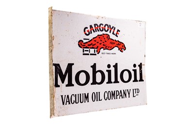 Lot 149 - Mobiloil Gargoyle Enamel Sign