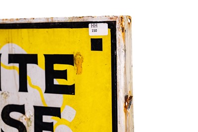 Lot 150 - White Rose Oil Enamel Sign