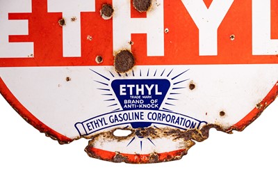 Lot 151 - Esso Ethyl Enamel Sign