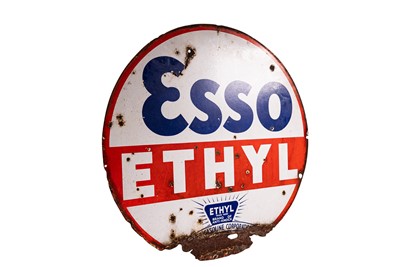 Lot 151 - Esso Ethyl Enamel Sign