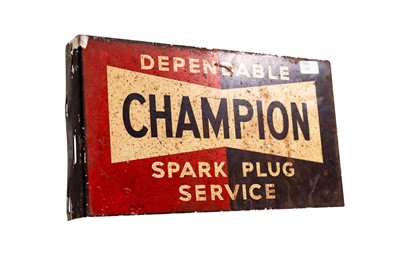 Lot 154 - Champion Spark Plug Service Advertising Sign