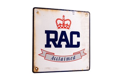 Lot 156 - RAC Acclaimed Enamel Sign