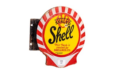Lot 157 - Shell ‘Guaranteed Sealed’ Enamel Sign