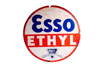 Lot 159 - Esso Ethyl Enamel Sign