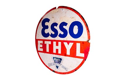 Lot 159 - Esso Ethyl Enamel Sign
