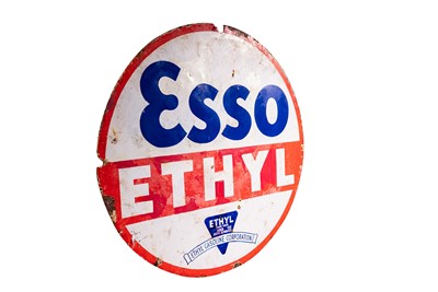 Lot 159 - Esso Ethyl Enamel Sign