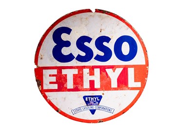 Lot 159 - Esso Ethyl Enamel Sign