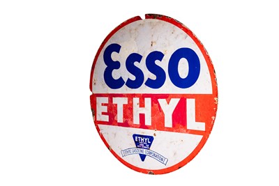 Lot 159 - Esso Ethyl Enamel Sign
