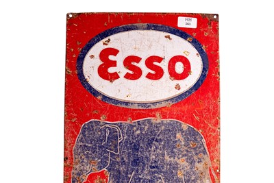 Lot 161 - Esso Elephant Kerosene Enamel Sign