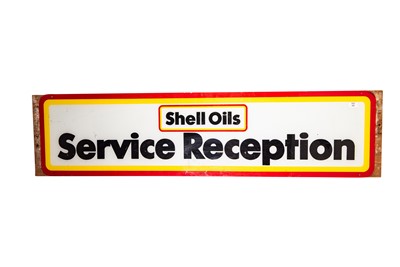 Lot 162 - Shell Oils Service Reception Sign