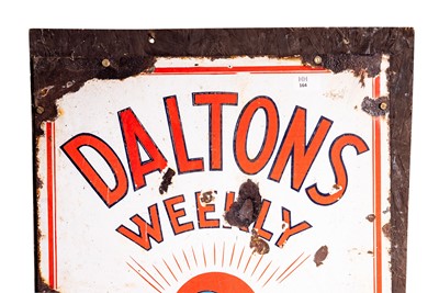 Lot 164 - Daltons Weekly Holiday Accommodation Enamel Sign