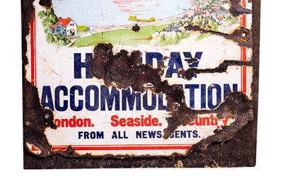 Lot 164 - Daltons Weekly Holiday Accommodation Enamel Sign