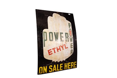 Lot 165 - Power Ethyl Enamel Sign