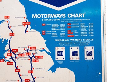 Lot 168 - Goodyear ‘Motorways Chart’ Garage Sign