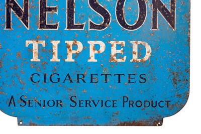 Lot 170 - Nelson Tipped Cigarettes / Senior Service Advertising Sign