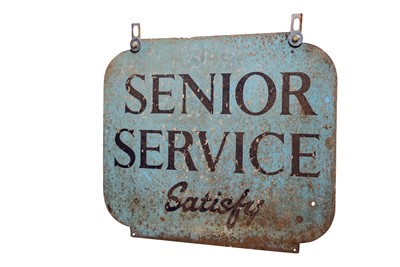 Lot 170 - Nelson Tipped Cigarettes / Senior Service Advertising Sign