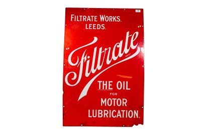 Lot 171 - Filtrate Enamel Sign