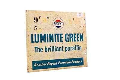 Lot 172 - Regent Luminite Green Advertising Sign