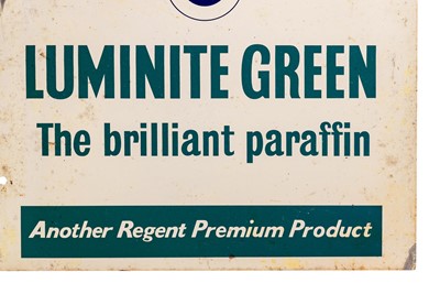 Lot 172 - Regent Luminite Green Advertising Sign