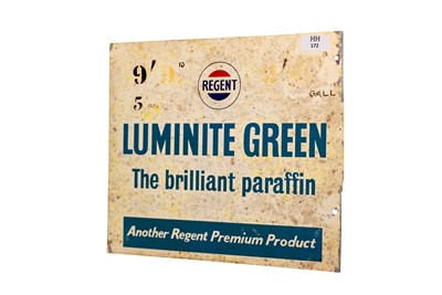 Lot 172 - Regent Luminite Green Advertising Sign