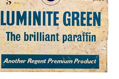 Lot 172 - Regent Luminite Green Advertising Sign