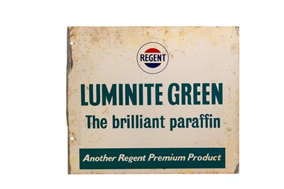 Lot 172 - Regent Luminite Green Advertising Sign
