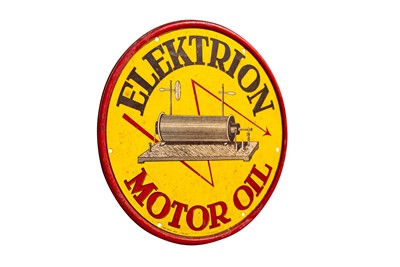 Lot 174 - Elektrion Motor Oil Advertising Sign