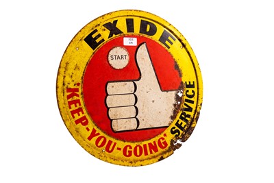 Lot 176 - Exide ‘Keep you going Service’ Advertising Sign