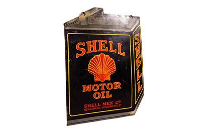 Lot 177 - Shell Motor Oil Enamel Sign