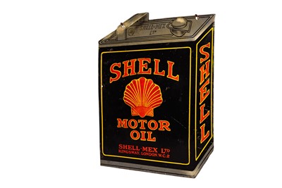 Lot 177 - Shell Motor Oil Enamel Sign