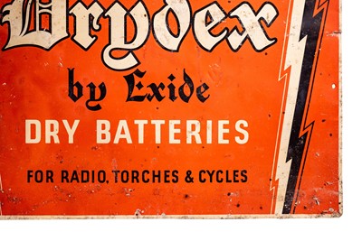 Lot 178 - Drydex by Exide Advertising Sign