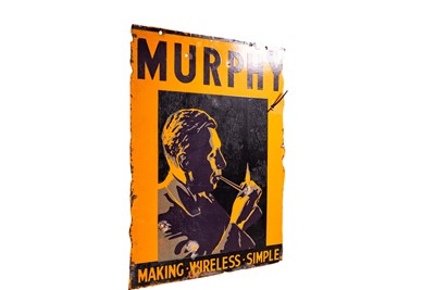 Lot 179 - Murphy Wireless Radios Enamel Sign