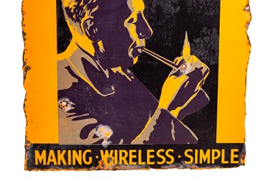 Lot 179 - Murphy Wireless Radios Enamel Sign