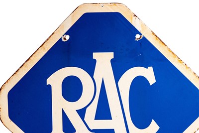 Lot 180 - RAC Repairer Two-Piece Enamel Sign
