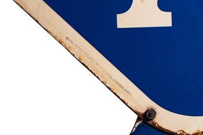 Lot 180 - RAC Repairer Two-Piece Enamel Sign