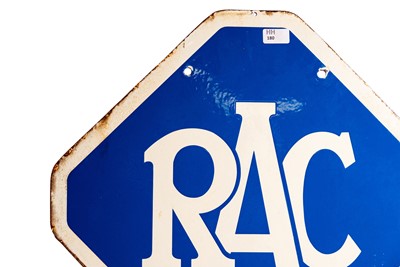 Lot 180 - RAC Repairer Two-Piece Enamel Sign