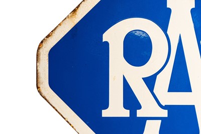 Lot 180 - RAC Repairer Two-Piece Enamel Sign