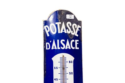 Lot 181 - Potasse D’Alsace Enamel Thermometer Sign