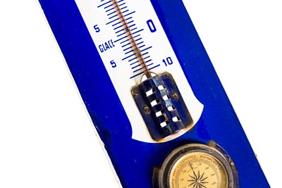 Lot 181 - Potasse D’Alsace Enamel Thermometer Sign