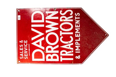 Lot 183 - David Brown Tractors and Implements Enamel Sign