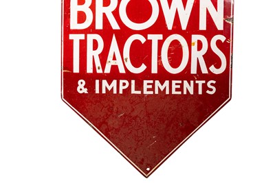 Lot 183 - David Brown Tractors and Implements Enamel Sign