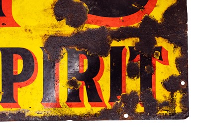 Lot 185 - Pratt’s Perfection Spirit Enamel Sign