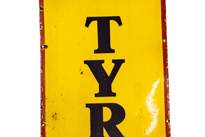 Lot 186 - Dunlop Stock Enamel Sign