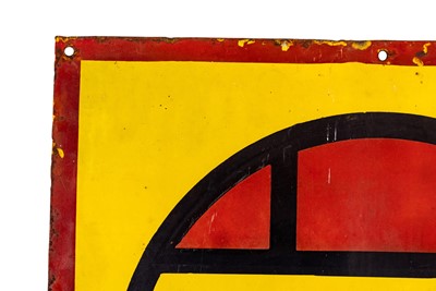 Lot 186 - Dunlop Stock Enamel Sign