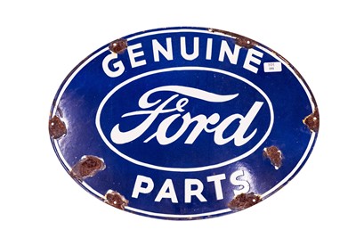 Lot 193 - ‘Genuine Ford Parts’ Enamel Sign