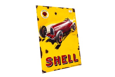 Lot 197 - Shell Enamel Sign