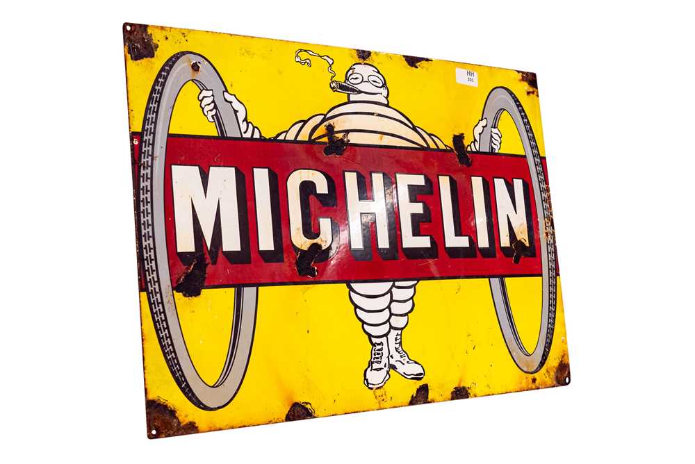 Lot 201 - Michelin Enamel Sign