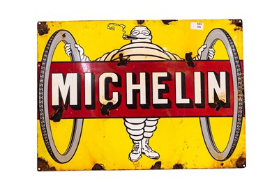 Lot 201 - Michelin Enamel Sign